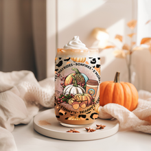 Load image into Gallery viewer, "FALL VIBES" LIBBEY GLASS CAN