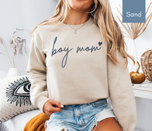 Load image into Gallery viewer, Boy Mom Sweatshirt Boy Mom Shirt Boy Mama Sweatshirt Boy Mama Shirt Mother's Day Gift for Mom Birthday Gift New Mom Gift Baby Shower Gift
