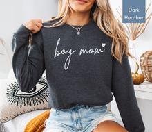 Load image into Gallery viewer, Boy Mom Sweatshirt Boy Mom Shirt Boy Mama Sweatshirt Boy Mama Shirt Mother's Day Gift for Mom Birthday Gift New Mom Gift Baby Shower Gift