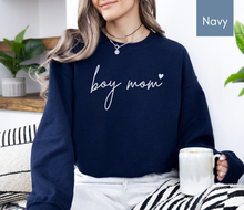 Load image into Gallery viewer, Boy Mom Sweatshirt Boy Mom Shirt Boy Mama Sweatshirt Boy Mama Shirt Mother's Day Gift for Mom Birthday Gift New Mom Gift Baby Shower Gift
