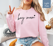 Load image into Gallery viewer, Boy Mom Sweatshirt Boy Mom Shirt Boy Mama Sweatshirt Boy Mama Shirt Mother's Day Gift for Mom Birthday Gift New Mom Gift Baby Shower Gift