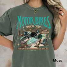 Load image into Gallery viewer, Magical Motor Bikes Shirt Vintage Flying Cars Shirt Magical Shirt Wizard Shirt Wizard School Shirt