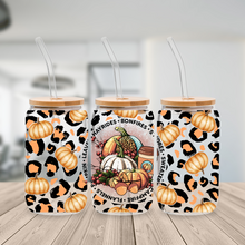 Load image into Gallery viewer, "FALL VIBES" LIBBEY GLASS CAN