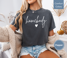 Load image into Gallery viewer, Homebody Shirt for Women Cozy Shirts for Women Trendy Shirts Oversized Shirts for Women Cute Shirts for Women Gifts for Readers Reading Shirts