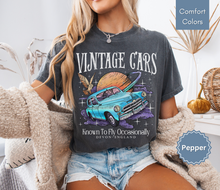 Load image into Gallery viewer, Vintage Flying Cars Shirt Magical Shirt Universal Shirts Wizard Shirt Wizard School Shirt Wizard House Potterhead Gift Wizarding World