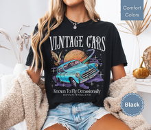 Load image into Gallery viewer, Vintage Flying Cars Shirt Magical Shirt Universal Shirts Wizard Shirt Wizard School Shirt Wizard House Potterhead Gift Wizarding World