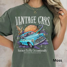 Load image into Gallery viewer, Vintage Flying Cars Shirt Magical Shirt Universal Shirts Wizard Shirt Wizard School Shirt Wizard House Potterhead Gift Wizarding World