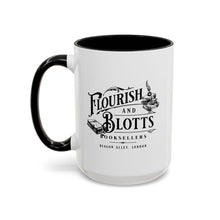 Load image into Gallery viewer, hogwarts mug Flourish and Blotts Coffee Mug Potterhead Gift Wizarding World Wizard Gift HP Fan Gift Wizard School Gifts Wizard Book Shop HP Fan Gift 1