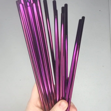 Load image into Gallery viewer, PURPLE STAINLESS STEEL STRAW