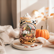 Load image into Gallery viewer, &quot;FALL VIBES&quot; LIBBEY GLASS CAN
