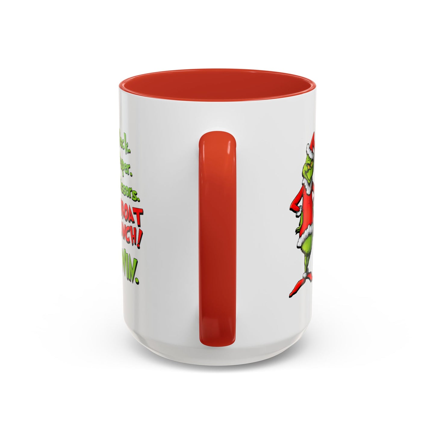 Rock Paper Scissors Throat Punch Funny Christmas Mug Coffee Mug