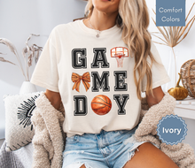 Load image into Gallery viewer, Basketball Game Day Shirt Basketball Shirt for Women Basketball Mom Shirt
