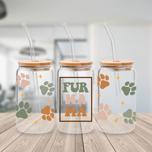 Load image into Gallery viewer, &quot;FUR MAMA&quot; LIBBEY GLASS CAN
