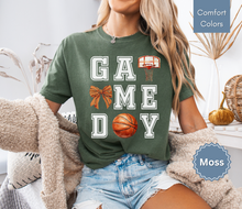 Load image into Gallery viewer, Basketball Game Day Shirt Basketball Shirt for Women Basketball Mom Shirt
