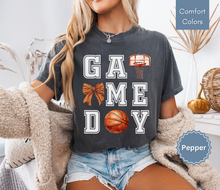 Load image into Gallery viewer, Basketball Game Day Shirt Basketball Shirt for Women Basketball Mom Shirt
