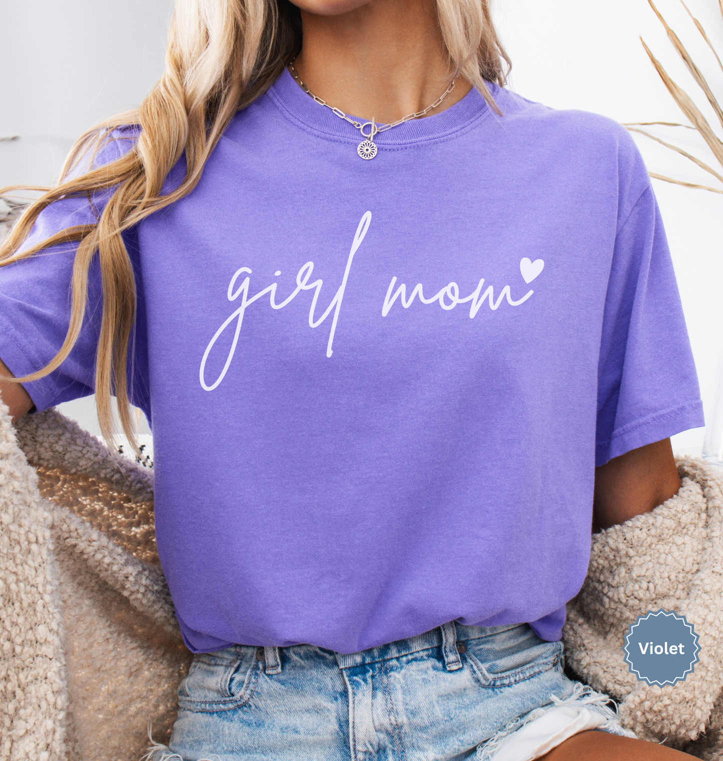 Heart Girl Mom Shirt