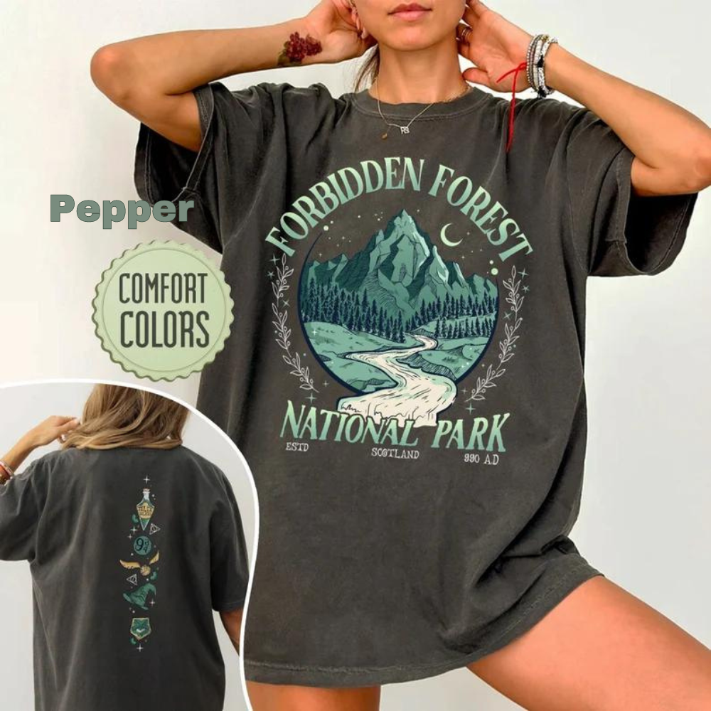 Harry Potter Shirt Forbidden Forest Shirt Potterhead Shirts Potterhead Gift Wizard School Shirt HP Fan Gift Magical Shirt Wizarding World Potterhead Merch Hogwarts Shirt