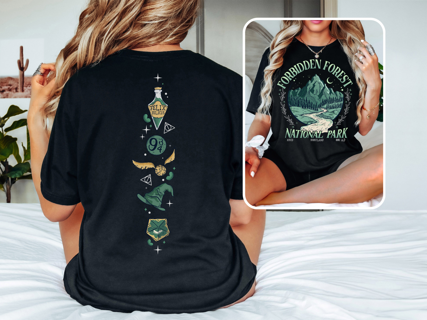 Harry Potter Shirt Forbidden Forest Shirt Potterhead Shirts Potterhead Gift Wizard School Shirt HP Fan Gift Magical Shirt Wizarding World Potterhead Merch Hogwarts Shirt