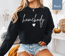 Load image into Gallery viewer, Homebody Sweatshirt Women Homebody Shirt Crewneck Sweatshirt Shirts Women Trendy Shirt Cozy Sweatshirt Oversized Sweatshirt Cute Sweatshirts Gifts for Readers Reading Shirts

