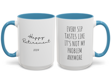 Load image into Gallery viewer, Custom Retirement Mug Custom Retirement Gifts for Men Custom Mug Funny Retirement Gifts for Women Custom Coffee Mug Coworker Gift
