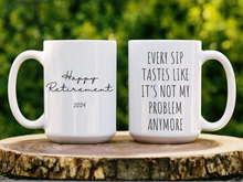 Load image into Gallery viewer, Custom Retirement Mug Custom Retirement Gifts for Men Custom Mug Funny Retirement Gifts for Women Custom Coffee Mug Coworker Gift
