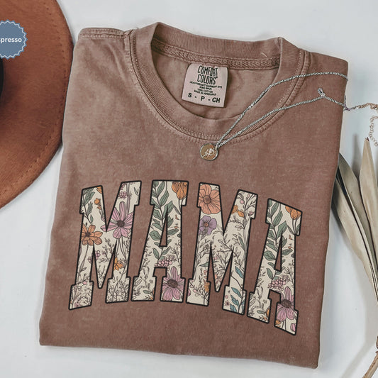 Wildflower Floral Mama Shirt