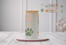 Load and play video in Gallery viewer, &quot;FUR MAMA&quot; LIBBEY GLASS CAN
