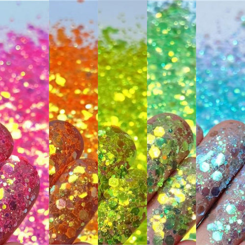 Mini Rainbow Bundle Glitter - Coral Bay Designs